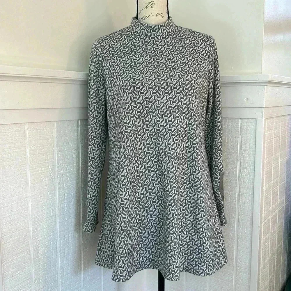 Tyler Boe High Neck Sweater Geometric Shapes size Small